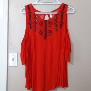 Xhilaration Cold Shoulder Top